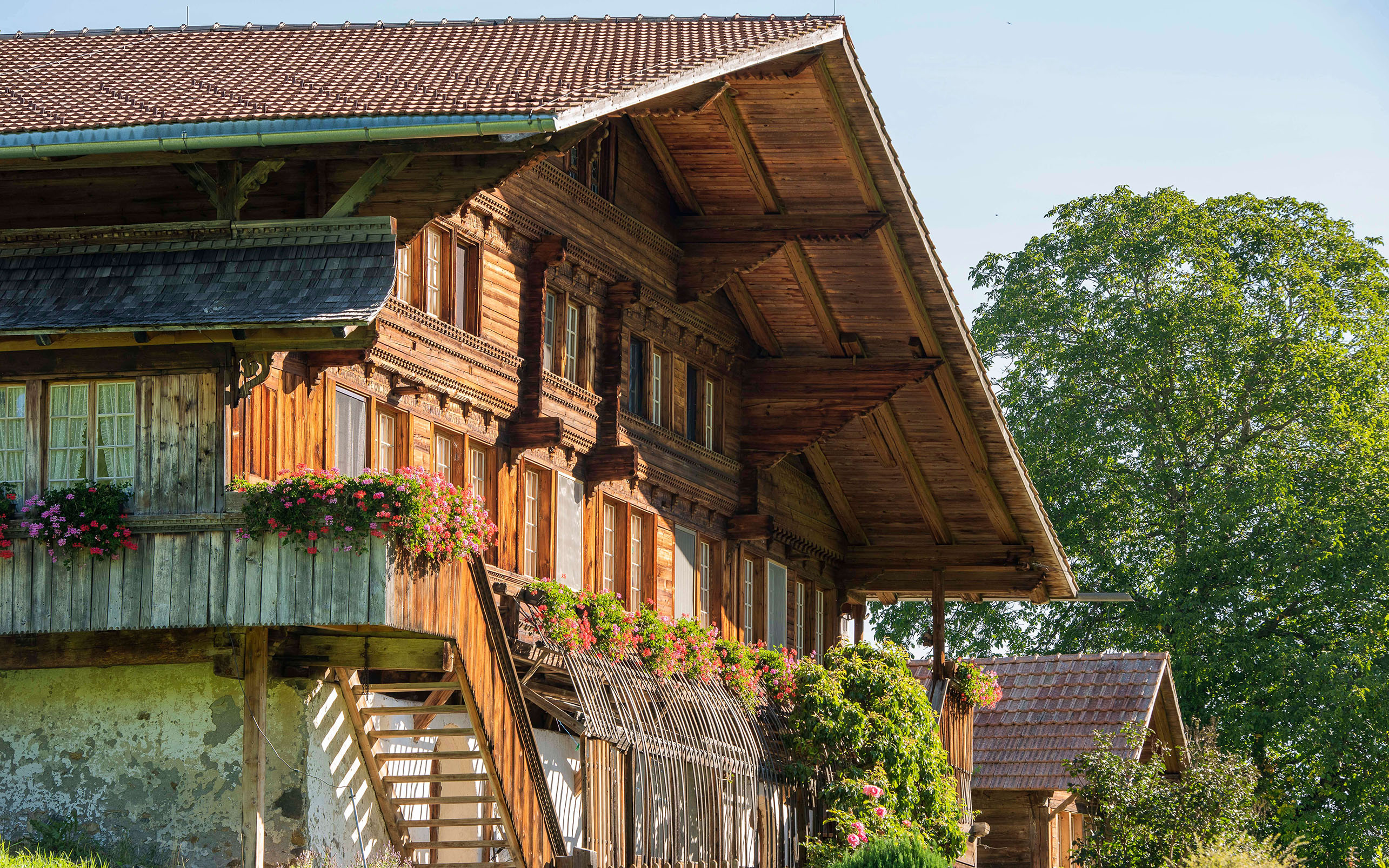 Foto Reich verziertes Bauernhaus - zum Foto
